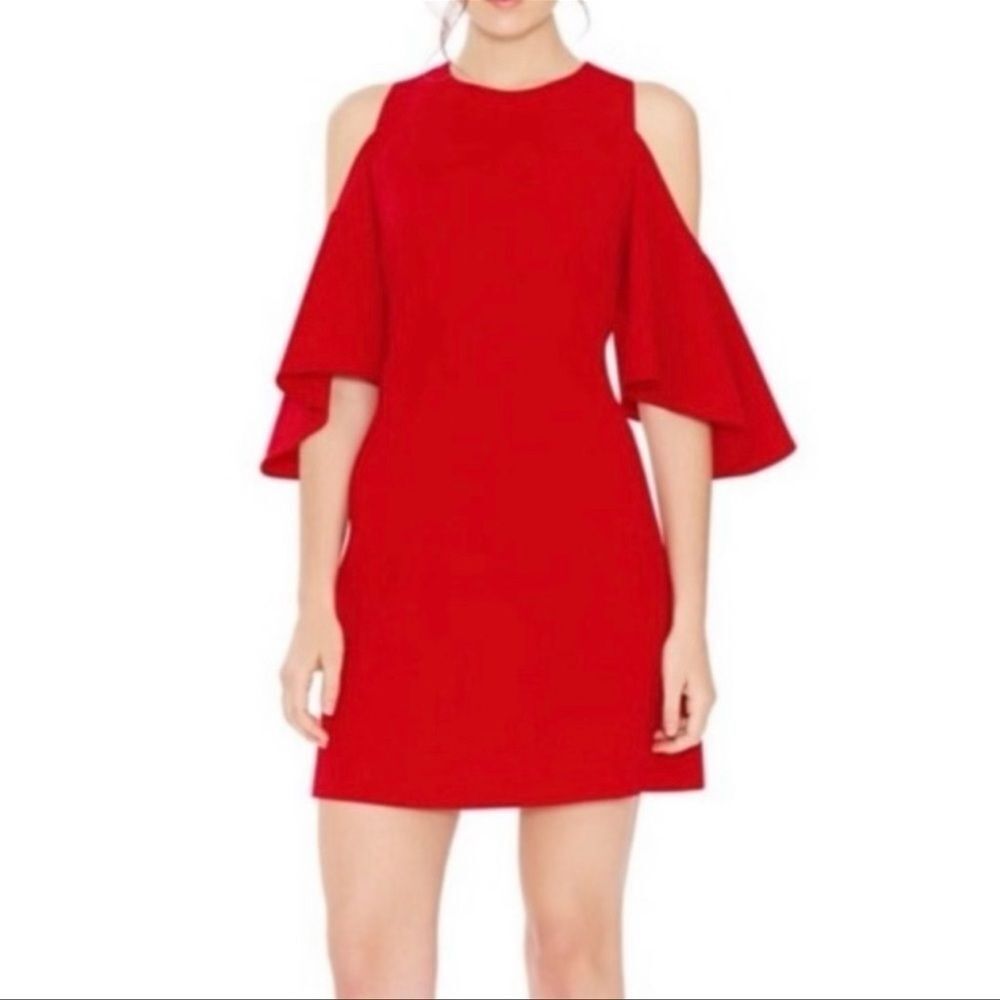 Alice & Olivia Cold shoulder Contemporary Cocktail Party Glam Romantic dress - Picture 10 of 10